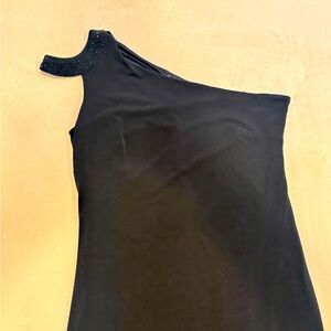 Cache black one shoulder mini dress - sz 8